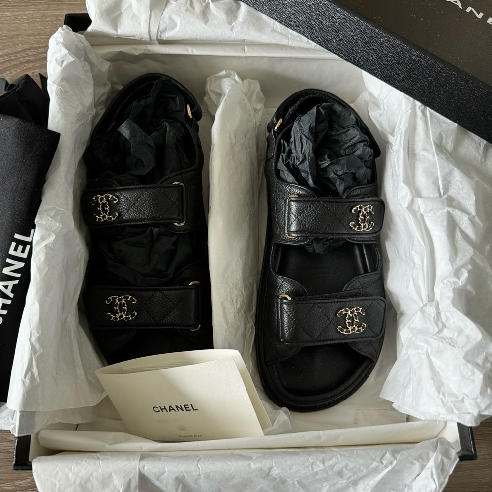 21C CHANEL Dad sandal BLACK 36 - Picture 3 of 6